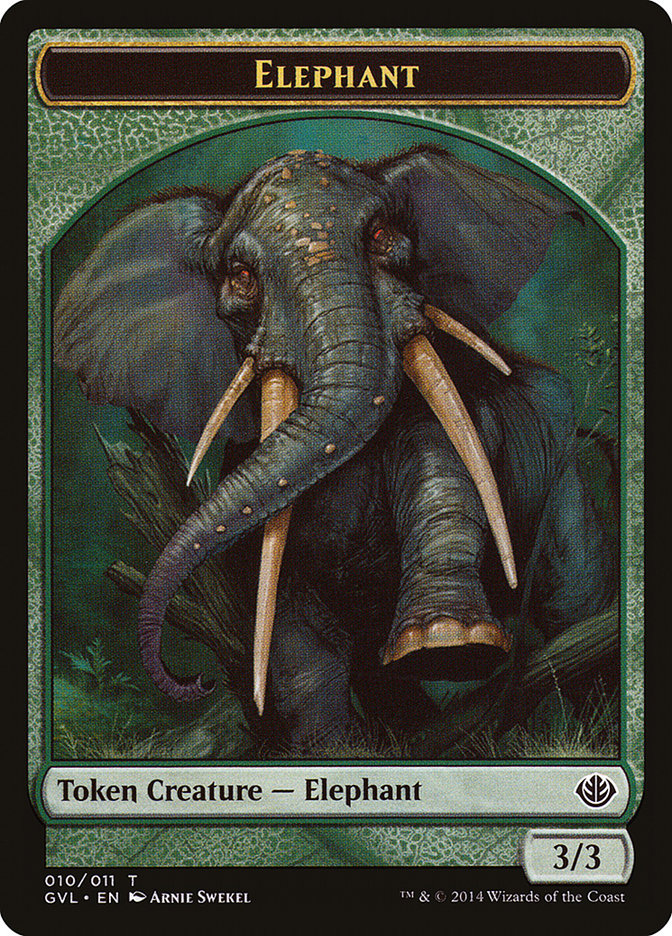 Elephant Token (Garruk vs. Liliana) [Duel Decks Anthology Tokens] | Tacoma Games