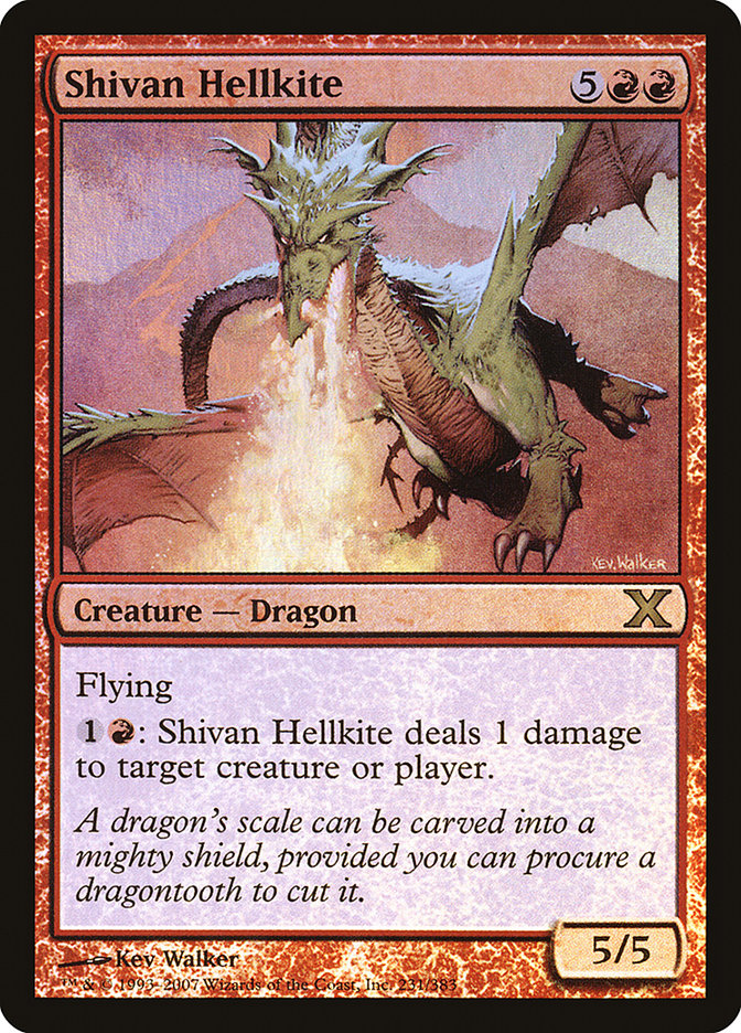 Shivan Hellkite (Premium Foil) [Tenth Edition] | Tacoma Games