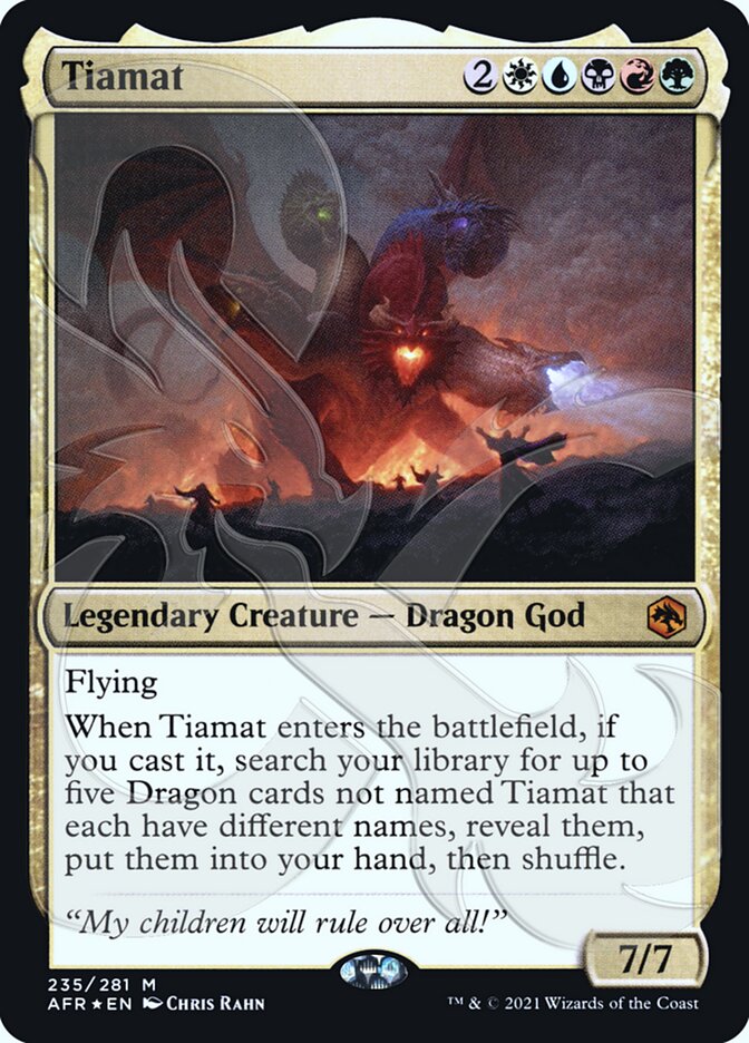 Tiamat (Ampersand Promo) [Dungeons & Dragons: Adventures in the Forgotten Realms Promos] | Tacoma Games