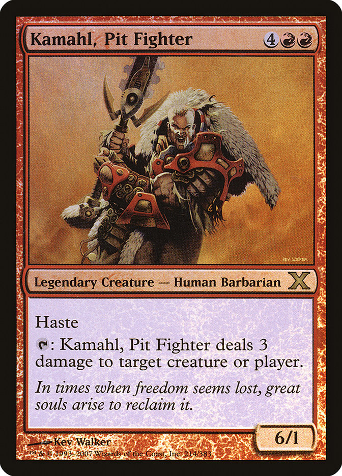 Kamahl, Pit Fighter (Premium Foil) [Tenth Edition] | Tacoma Games