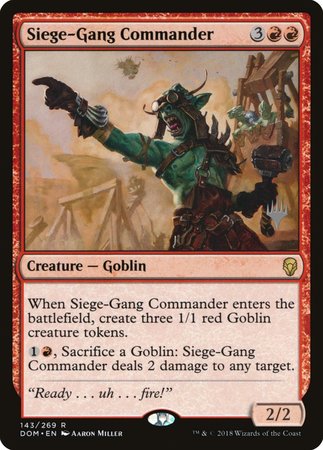 Siege-Gang Commander [Dominaria Promos] | Tacoma Games