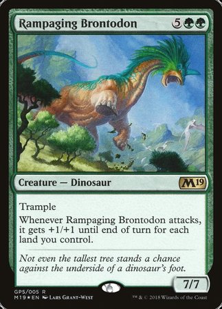 Rampaging Brontodon (2018 Gift Pack) [M19 Gift Pack] | Tacoma Games