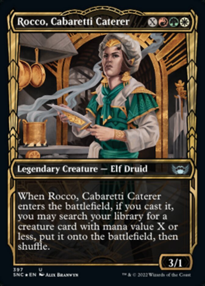 Rocco, Cabaretti Caterer (Showcase Golden Age Gilded Foil) [Streets of New Capenna] | Tacoma Games