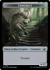 Phyrexian Golem // Construct Double-Sided Token [March of the Machine Commander Tokens] | Tacoma Games