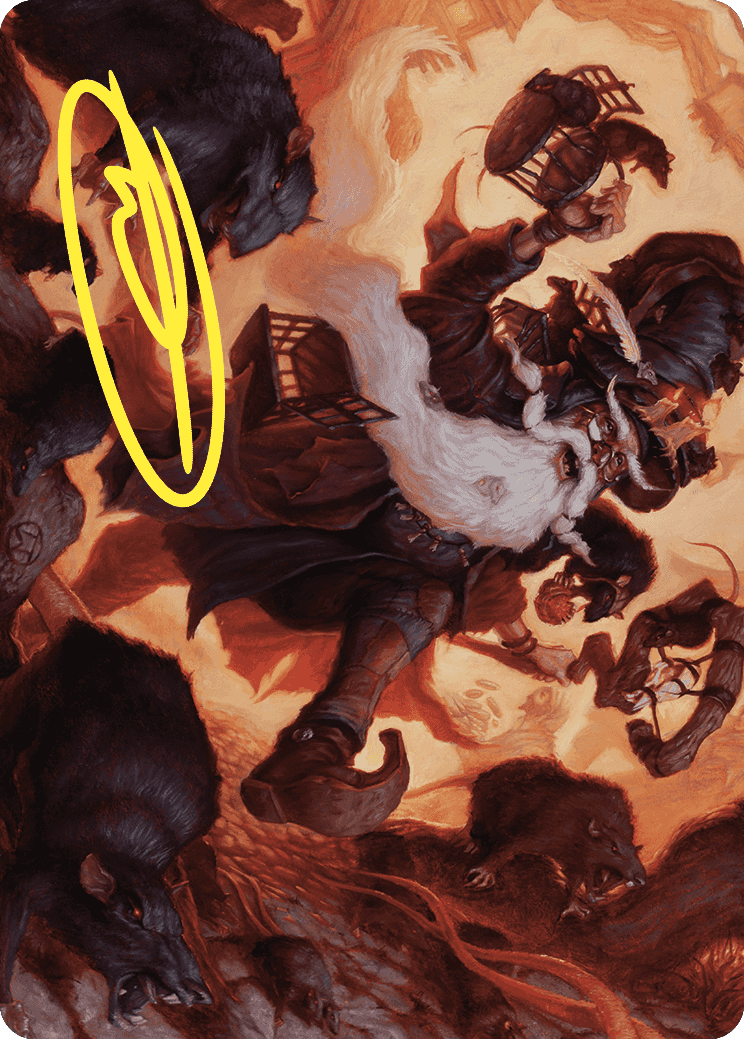 Tattered Ratter Art Card (Gold-Stamped Signature) [Wilds of Eldraine Art Series] | Tacoma Games