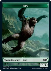 Ape // Elemental Double-sided Token [Double Masters Tokens] | Tacoma Games