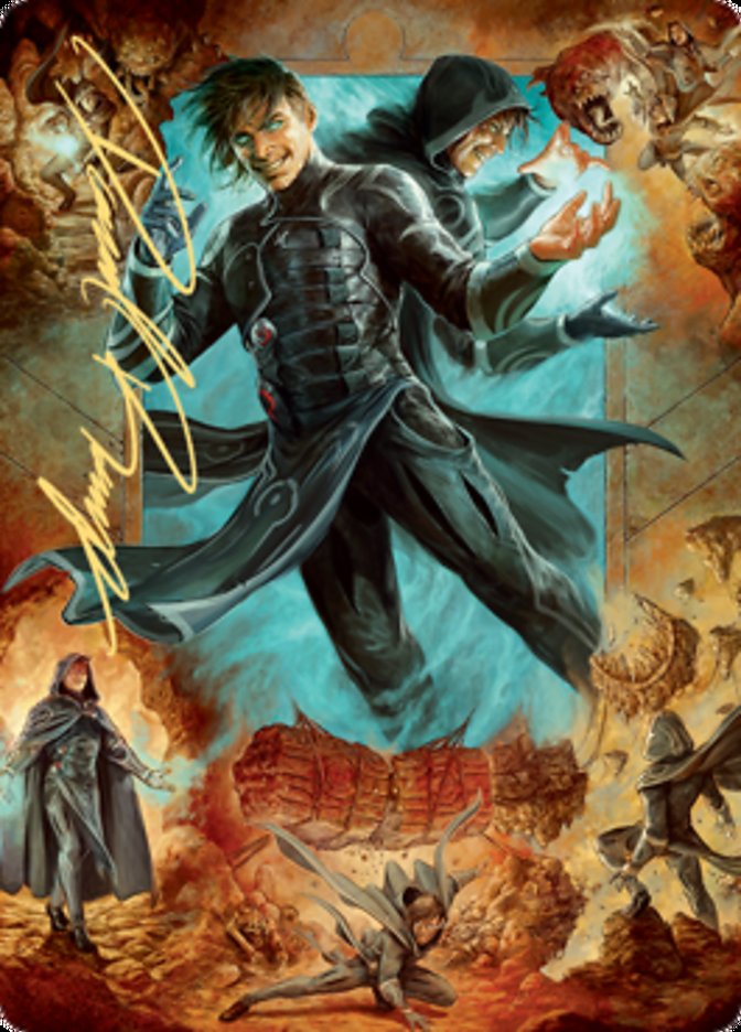 Jace, Mirror Mage 2 Art Card (Gold-Stamped Signature) [Zendikar Rising Art Series] | Tacoma Games