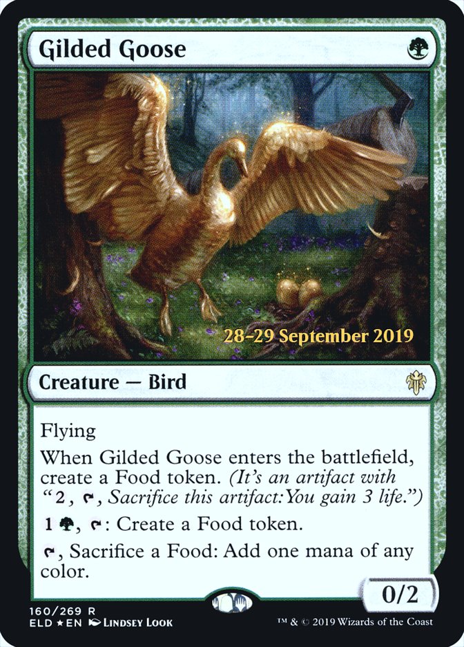 Gilded Goose  [Throne of Eldraine Prerelease Promos] | Tacoma Games