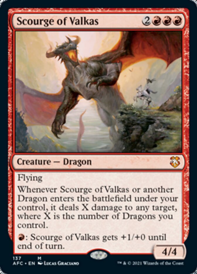 Scourge of Valkas [Dungeons & Dragons: Adventures in the Forgotten Realms Commander] | Tacoma Games