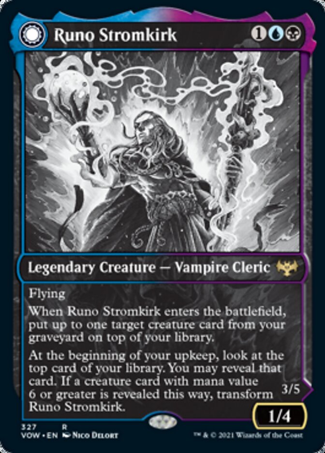 Runo Stromkirk // Krothuss, Lord of the Deep (Showcase Eternal Night) [Innistrad: Crimson Vow] | Tacoma Games