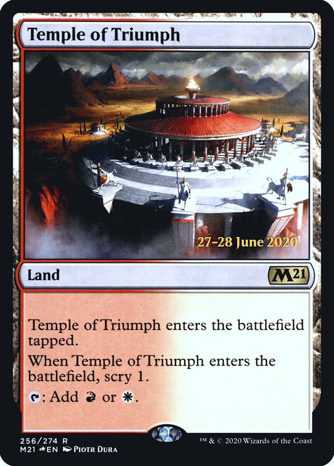 Temple of Triumph  [Core Set 2021 Prerelease Promos] | Tacoma Games