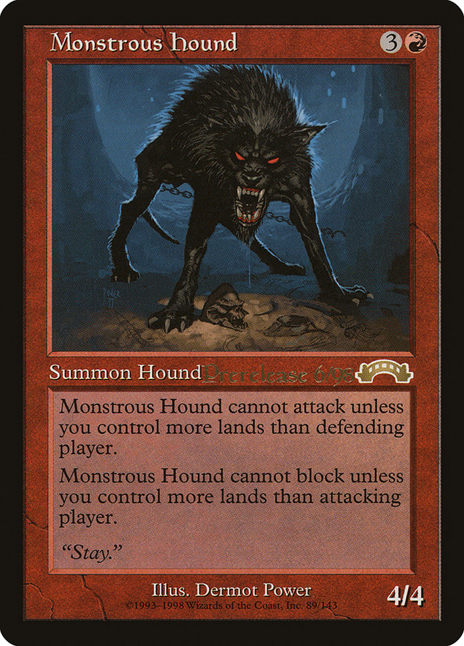 Monstrous Hound [Exodus Promos] | Tacoma Games