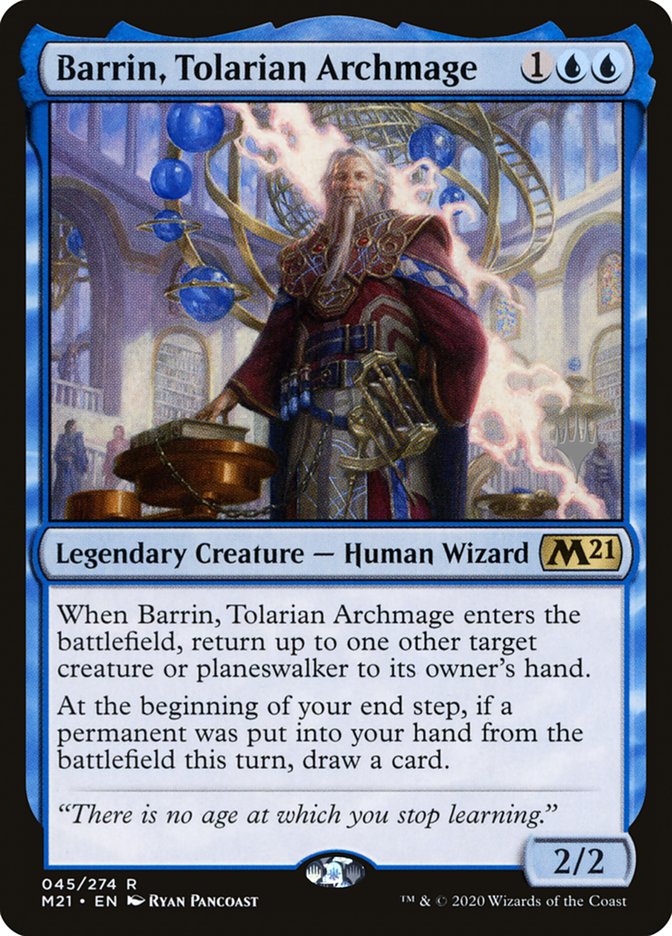 Barrin, Tolarian Archmage (Promo Pack) [Core Set 2021 Promos] | Tacoma Games