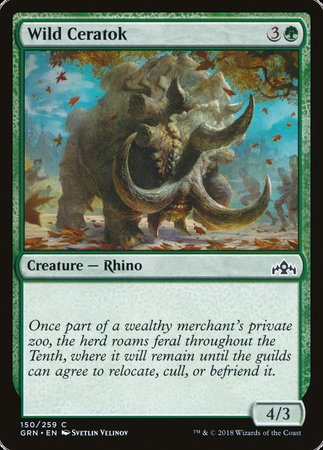 Wild Ceratok [Guilds of Ravnica] | Tacoma Games