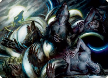 Lunar Rejection Art Card [Innistrad: Crimson Vow Art Series] | Tacoma Games