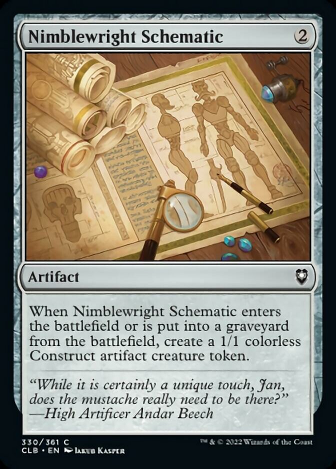 Nimblewright Schematic [Commander Legends: Battle for Baldur's Gate] | Tacoma Games