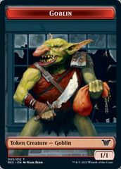 Smoke Blessing // Goblin Double-sided Token [Kamigawa: Neon Dynasty Commander Tokens] | Tacoma Games