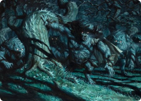 Unnatural Moonrise Art Card [Innistrad: Midnight Hunt Art Series] | Tacoma Games