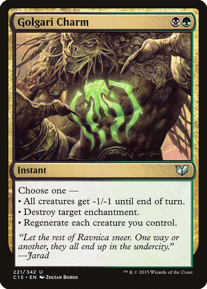 Golgari Charm [Commander 2015] | Tacoma Games