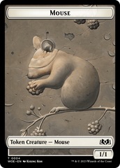 Mouse // Food (0011) Double-Sided Token [Wilds of Eldraine Tokens] | Tacoma Games