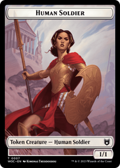 Pirate // Human Soldier Double-Sided Token [Wilds of Eldraine Commander Tokens] | Tacoma Games