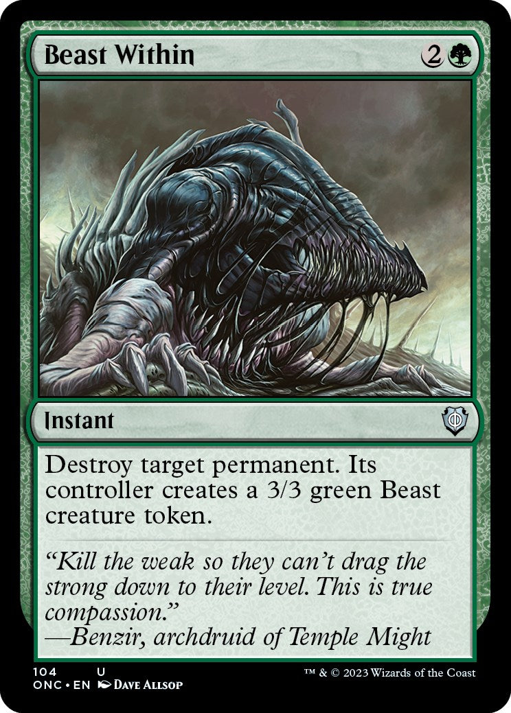 Beast Within [Phyrexia: All Will Be One Commander] | Tacoma Games