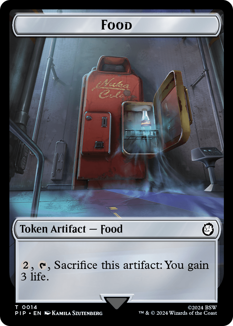 Human Knight // Food (0014) Double-Sided Token [Fallout Tokens] | Tacoma Games