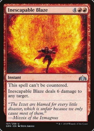 Inescapable Blaze [Guilds of Ravnica] | Tacoma Games