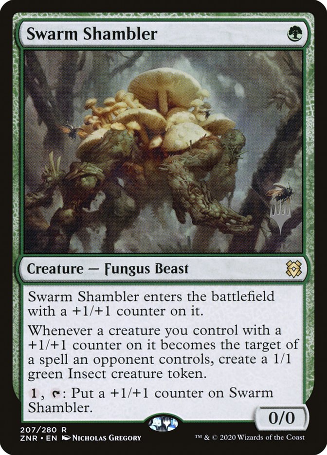 Swarm Shambler (Promo Pack) [Zendikar Rising Promos] | Tacoma Games