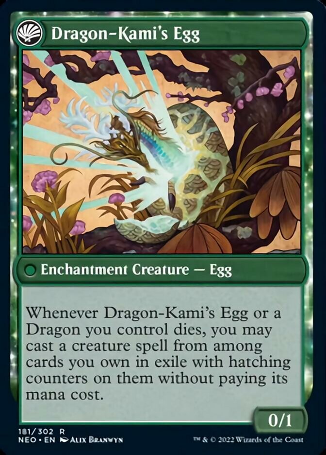 The Dragon-Kami Reborn // Dragon-Kami's Egg [Kamigawa: Neon Dynasty] | Tacoma Games