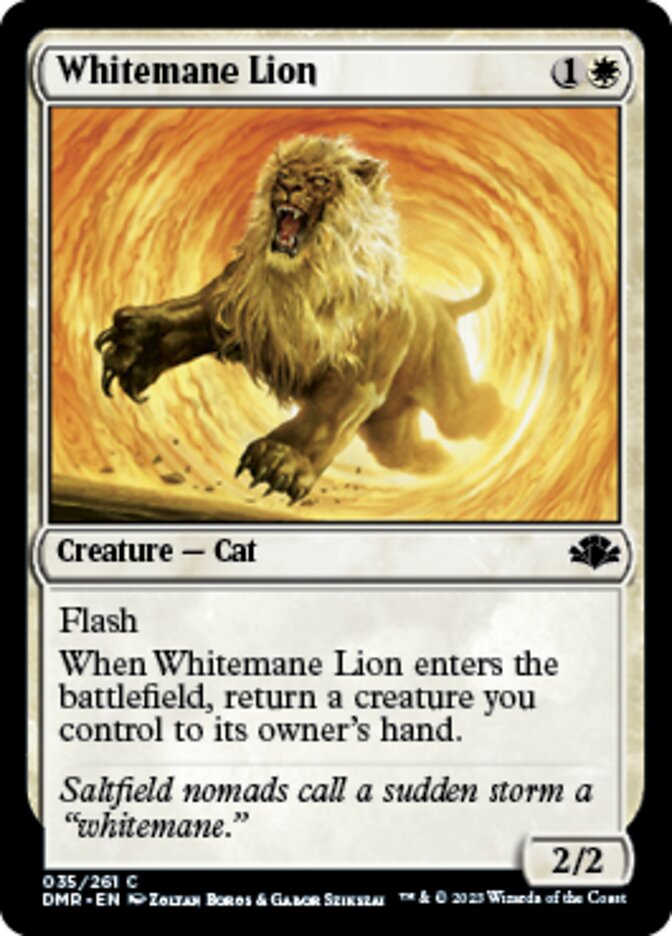 Whitemane Lion [Dominaria Remastered] | Tacoma Games