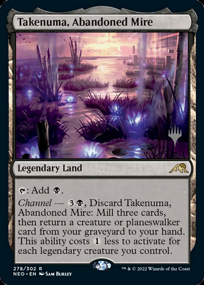 Takenuma, Abandoned Mire (Promo Pack) [Kamigawa: Neon Dynasty Promos] | Tacoma Games