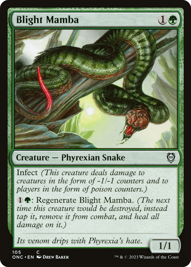 Blight Mamba [Phyrexia: All Will Be One Commander] | Tacoma Games