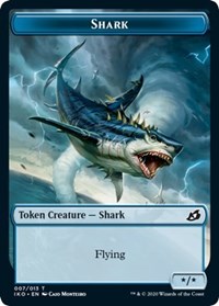 Shark // Human Soldier (005) Double-sided Token [Ikoria: Lair of Behemoths Tokens] | Tacoma Games