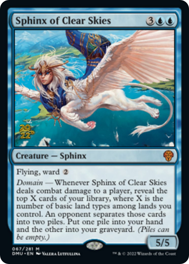 Sphinx of Clear Skies [Dominaria United Prerelease Promos] | Tacoma Games