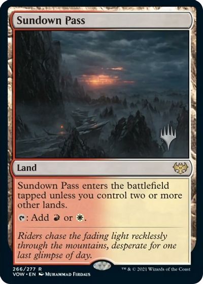 Sundown Pass (Promo Pack) [Innistrad: Crimson Vow Promos] | Tacoma Games