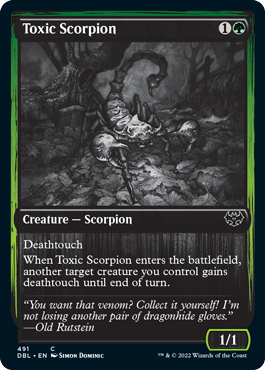 Toxic Scorpion [Innistrad: Double Feature] | Tacoma Games