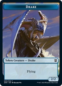 Drake // Plant Double-sided Token [Zendikar Rising Tokens] | Tacoma Games