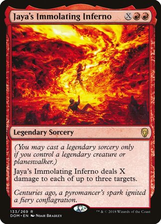 Jaya's Immolating Inferno [Dominaria] | Tacoma Games