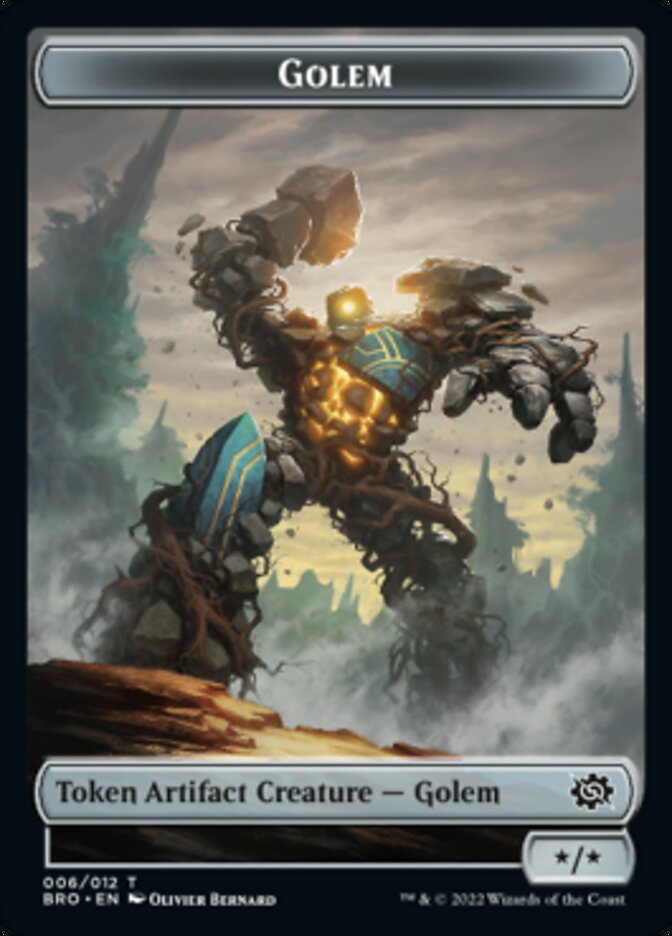Golem Token [The Brothers' War Tokens] | Tacoma Games