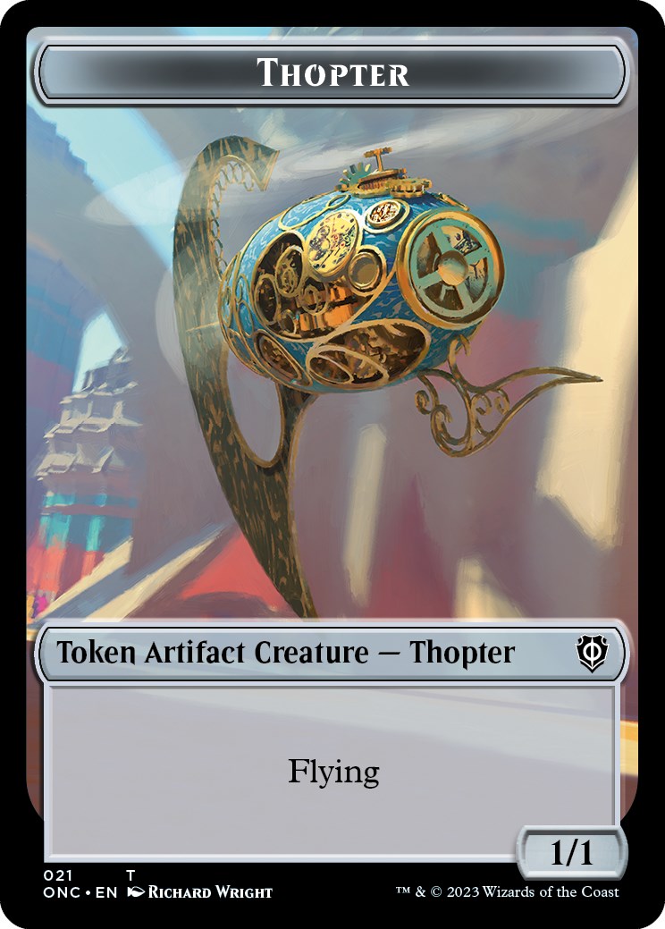 Myr // Thopter Double-Sided Token [Phyrexia: All Will Be One Commander Tokens] | Tacoma Games