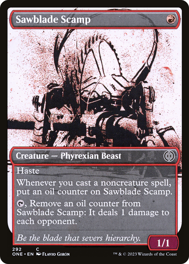 Sawblade Scamp (Showcase Ichor) [Phyrexia: All Will Be One] | Tacoma Games