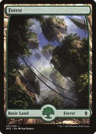 Forest (271) - Full Art [Battle for Zendikar] | Tacoma Games