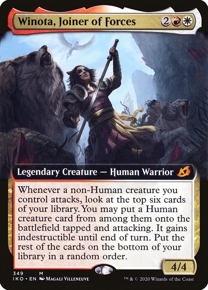 Winota, Joiner of Forces (Extended Art) [Ikoria: Lair of Behemoths] | Tacoma Games