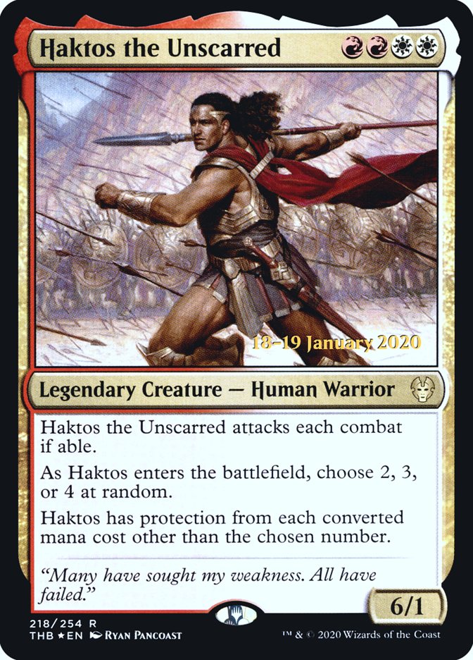 Haktos the Unscarred [Theros Beyond Death Prerelease Promos] | Tacoma Games