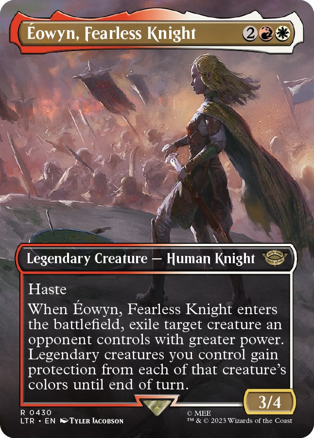 Eowyn, Fearless Knight (Borderless Alternate Art) [The Lord of the Rings: Tales of Middle-Earth] | Tacoma Games