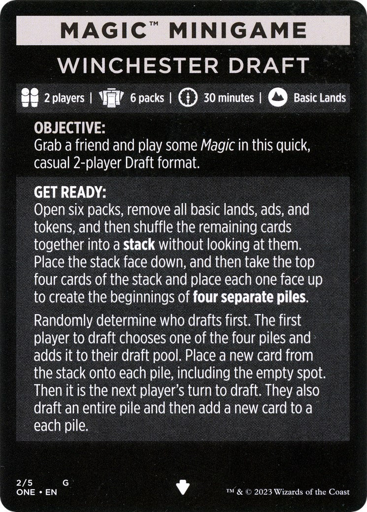 Winchester Draft (Magic Minigame) [Phyrexia: All Will Be One Minigame] | Tacoma Games