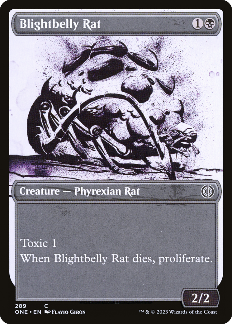 Blightbelly Rat (Showcase Ichor) [Phyrexia: All Will Be One] | Tacoma Games