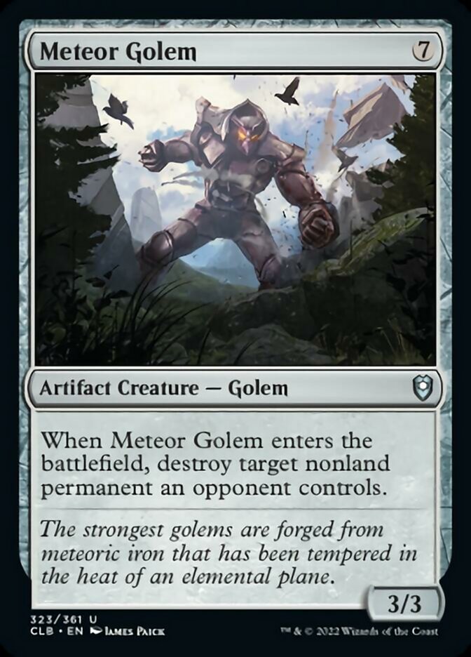 Meteor Golem [Commander Legends: Battle for Baldur's Gate] | Tacoma Games