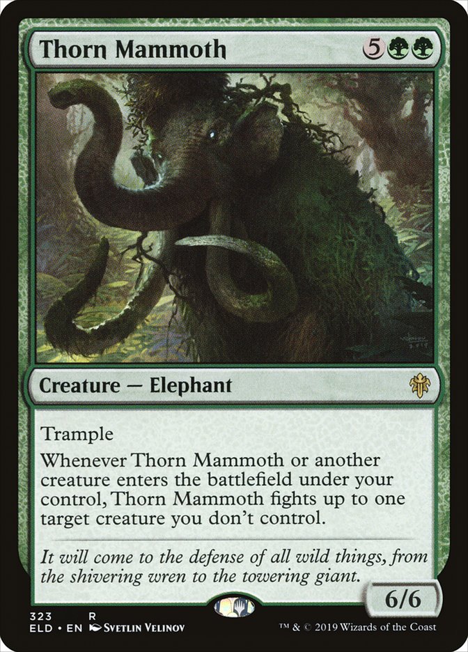 Thorn Mammoth [Throne of Eldraine] | Tacoma Games